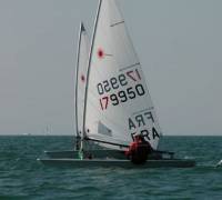René en tête d'une manche à l'Euromaster 2004 de Neuchâtel
